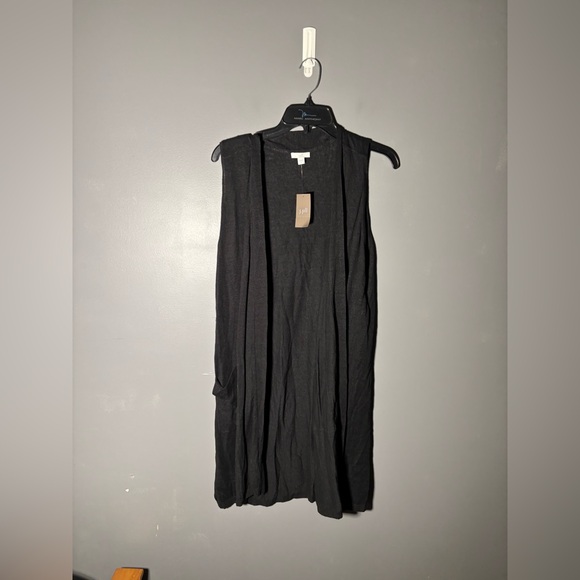 J. Jill Sweaters - J.Jill Linen Blend Long Sleeveless Cardigan w/ Pockets Womens Size Medium